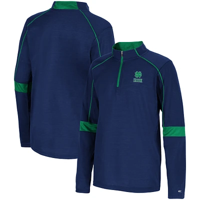 Youth Colosseum Navy Notre Dame Fighting Irish Slugworth Quarter-Zip Jacket