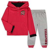 Toddler Colosseum Red/Heathered Gray Maryland Terrapins Poppies Hoodie and Sweatpants Set