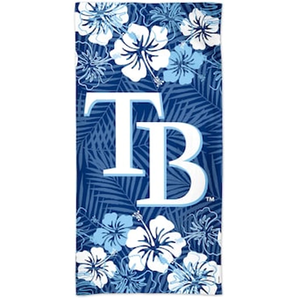 WinCraft Tampa Bay Rays 60'' x 30'' Floral Spectra Beach Towel'