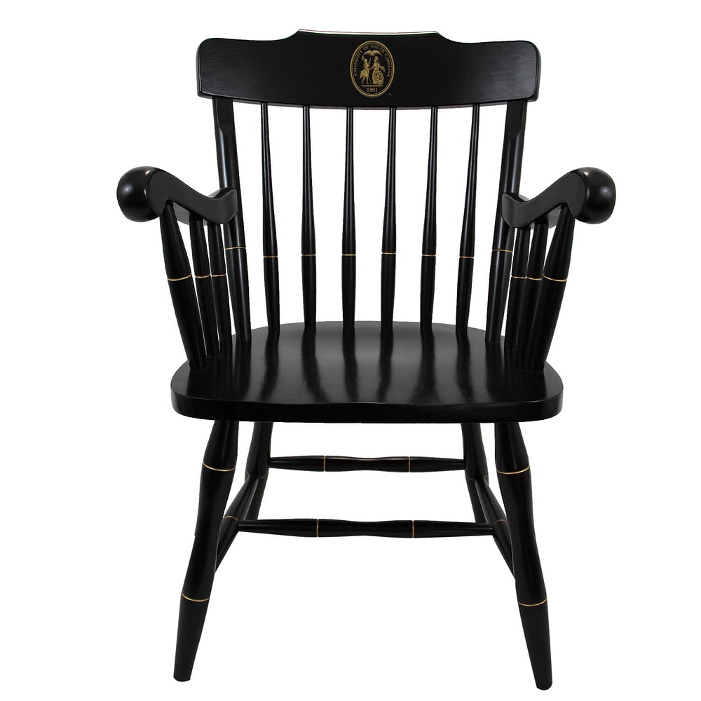 Black South Carolina Gamecocks Seal Logo Captains Chair