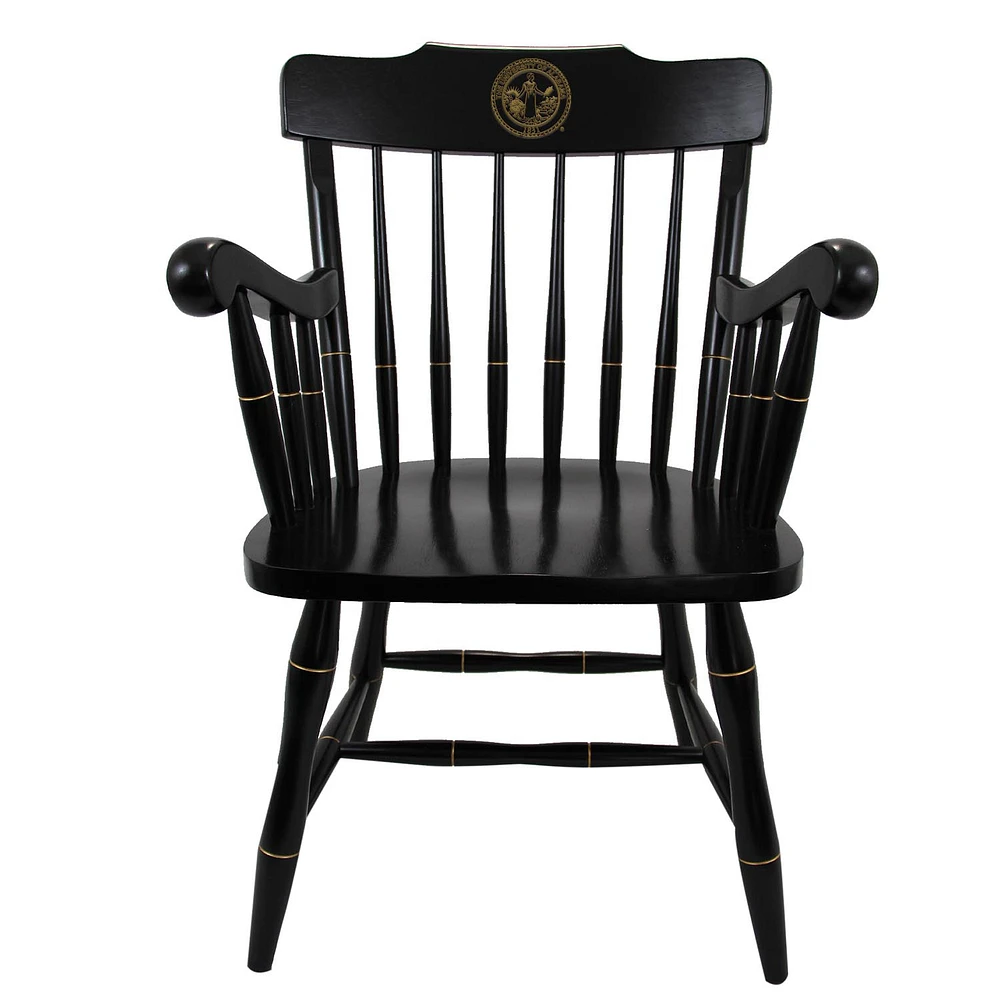 Black Alabama Crimson Tide Seal Logo Captains Chair