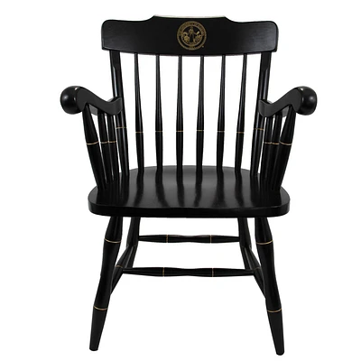 Black Alabama Crimson Tide Seal Logo Captains Chair