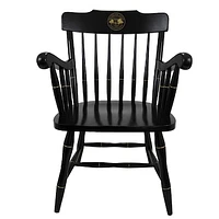Black Michigan State Spartans Seal Logo Captains Chair