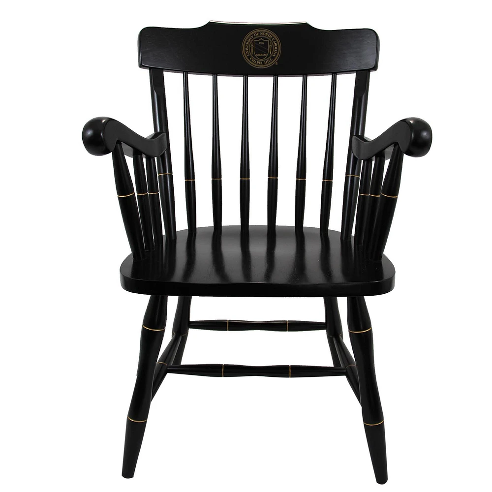 Black North Carolina Tar Heels Captains Chair