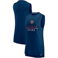 Women's Fanatics Navy Chicago Bears True Contender Tank Top