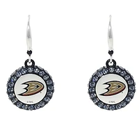 Anaheim Ducks Hockey Puck Earrings