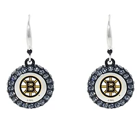 Boston Bruins Hockey Puck Earrings