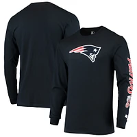 Men's Starter Navy New England Patriots Halftime Long Sleeve T-Shirt