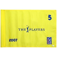 PGA TOUR Event-Used #5 Yellow Pin Flag from THE PLAYERS on May 10th to 13th 2007