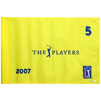 PGA TOUR Event-Used #5 Yellow Pin Flag from THE PLAYERS on May 10th to 13th 2007