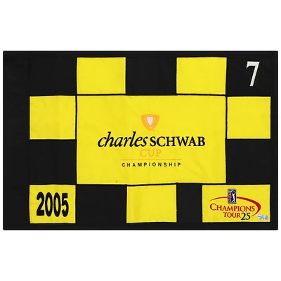 PGA TOUR Event-Used #7 Yellow and Black Pin Flag from The Charles Schwab Cup Championship on October 2nd to 30th 2005