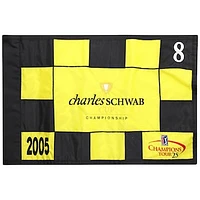 PGA Tour Event-Used #8 Yellow and Black Pin Flag from The Charles Schwab Cup Championship on October 2nd to 30th 2005