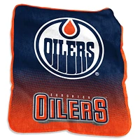 Edmonton Oilers 50'' x 60'' Plush Raschel Logo Throw Blanket