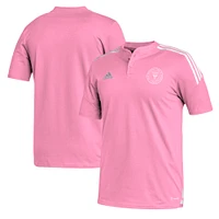 Men's adidas Pink Inter Miami CF Henley AEROREADY Polo