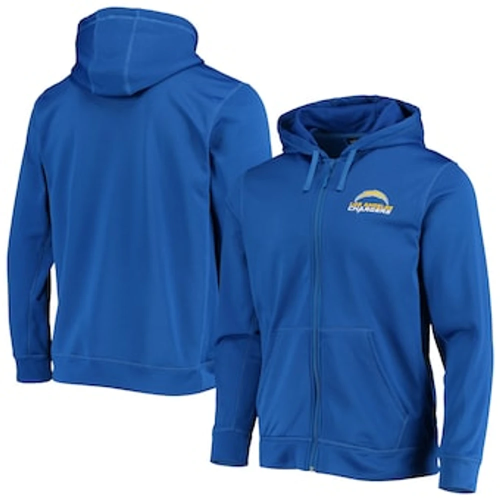 Men's Dunbrooke Royal Los Angeles Chargers Trophy Fleece Full-Zip Hoodie