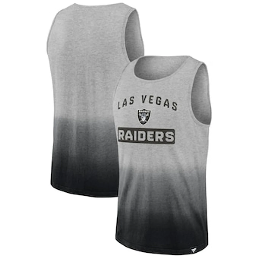 Men's Fanatics Heathered Gray/Black Las Vegas Raiders Our Year Tank Top