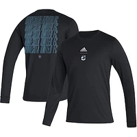 Men's adidas Black Minnesota United FC Club Long Sleeve T-Shirt