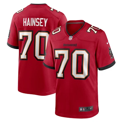 Men's Nike Robert Hainsey Red Tampa Bay Buccaneers Game Jersey