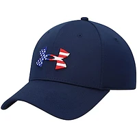 Men's Under Armour Navy Freedom Blitzing Logo Flex Hat