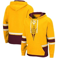 Men's Colosseum Gold Arizona State Sun Devils Lace Up 3.0 Pullover Hoodie