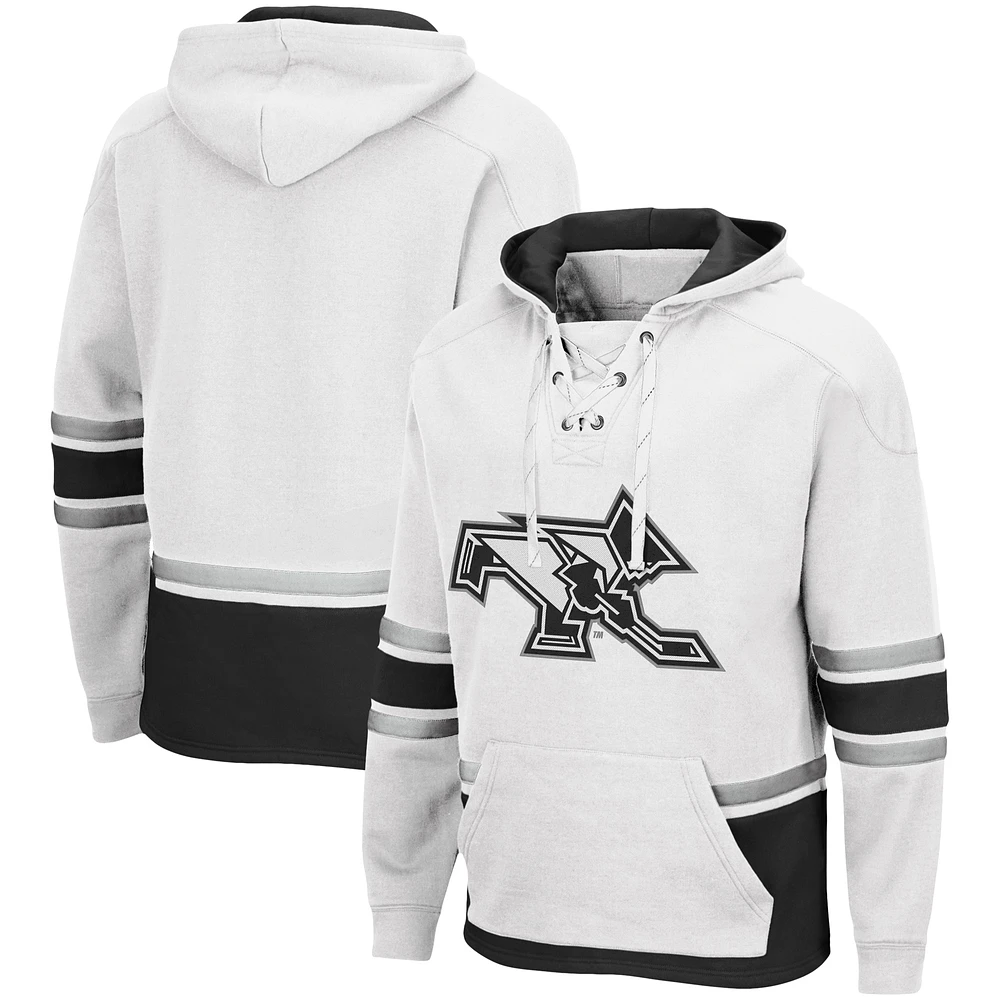 Men's Colosseum White Providence Friars Lace Up 3.0 Pullover Hoodie