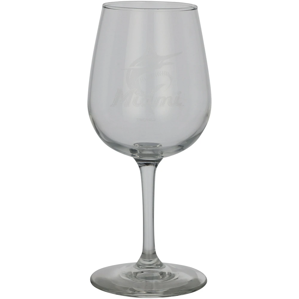 Miami Marlins 12.75oz. Stemmed Wine Glass