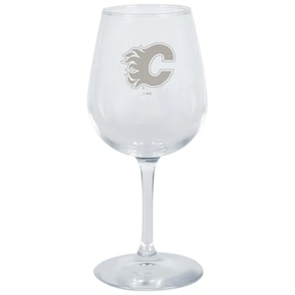 Calgary Flames 12.75oz. Stemmed Wine Glass