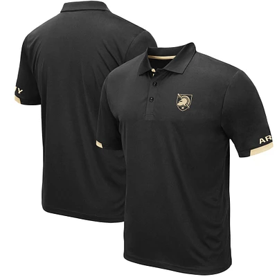 Men's Colosseum Black Army Knights Santry Lightweight Polo