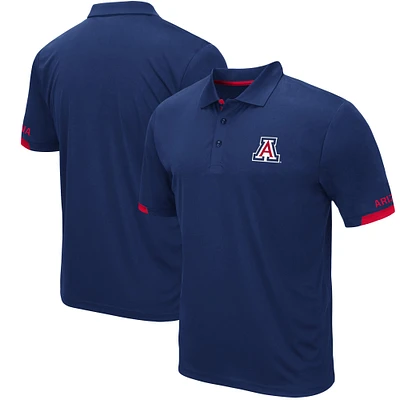 Men's Colosseum Navy Arizona Wildcats Santry Lightweight Polo