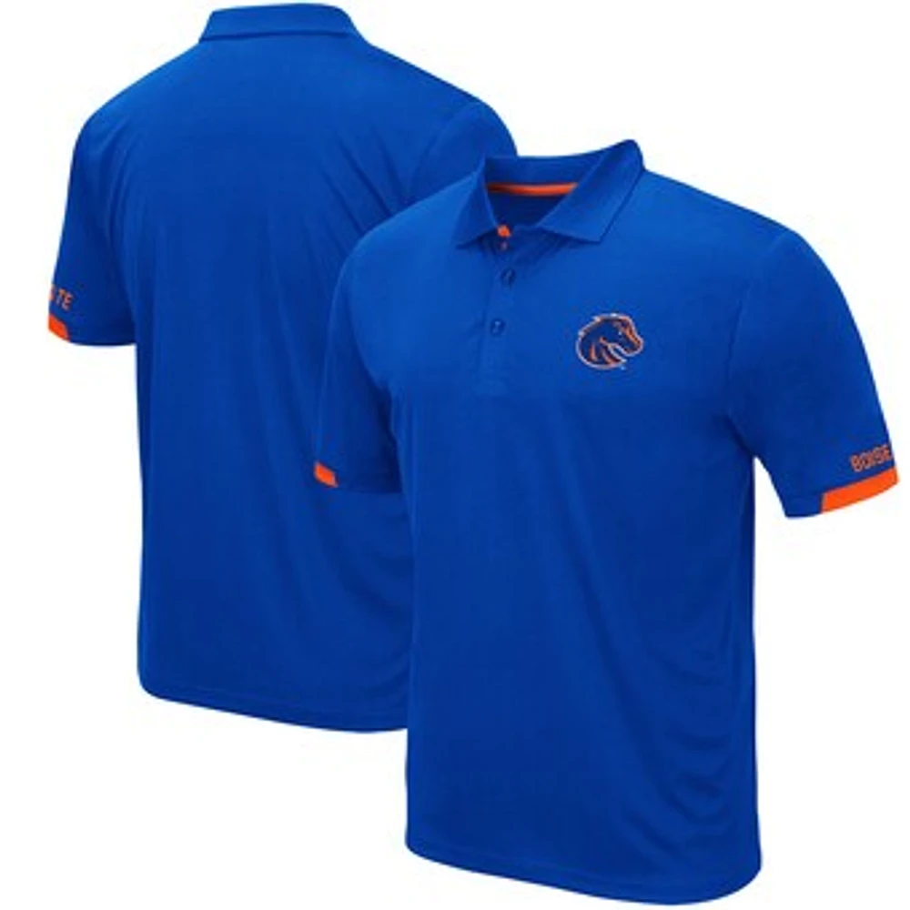 Men's Colosseum Royal Boise State Broncos Santry Lightweight Polo