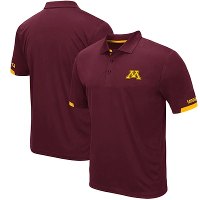 Men's Colosseum Maroon Minnesota Golden Gophers Santry Lightweight Polo