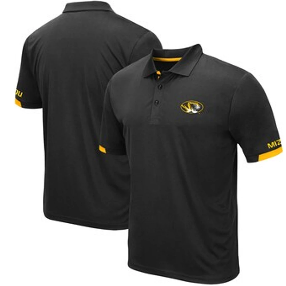 Men's Colosseum Black Missouri Tigers Santry Lightweight Polo