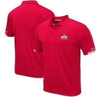 Men's Colosseum Scarlet Ohio State Buckeyes Santry Lightweight Polo