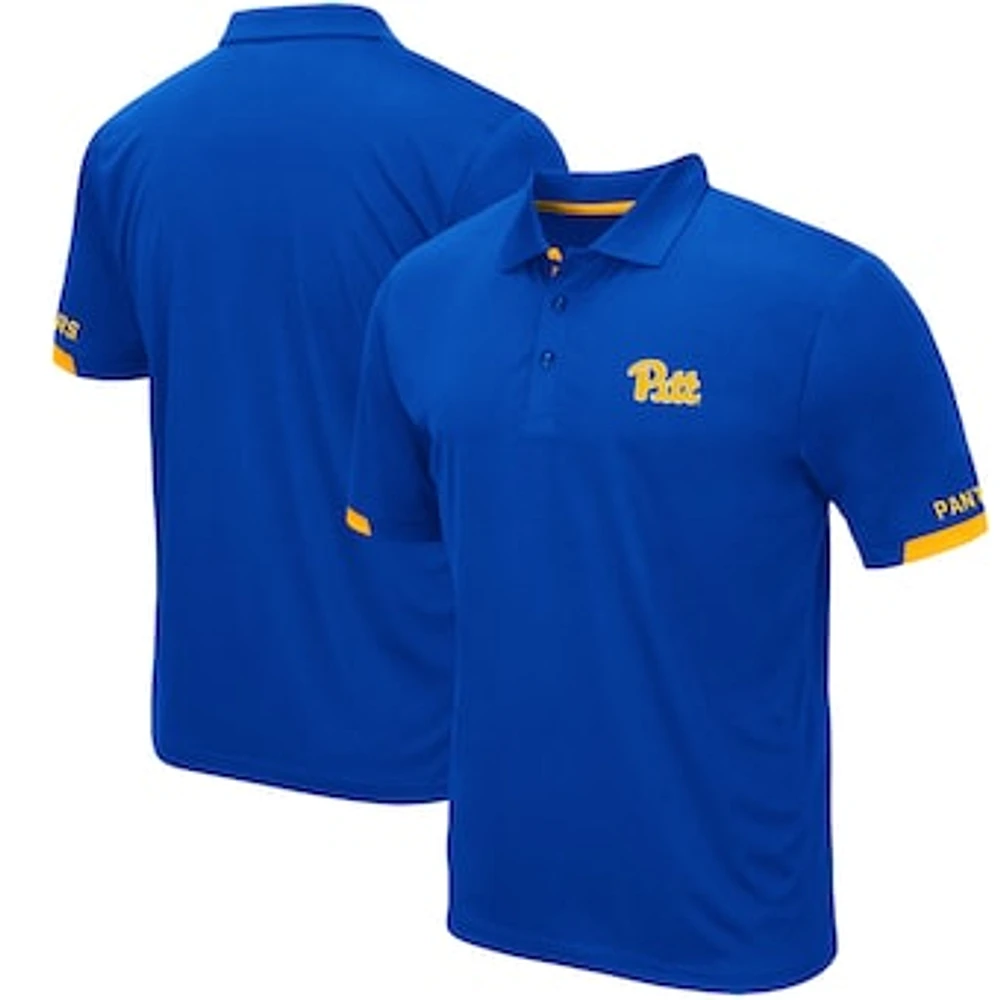 Men's Colosseum Royal Pitt Panthers Santry Lightweight Polo