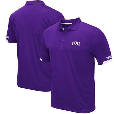 Men's Colosseum Purple TCU Horned Frogs Santry Lightweight Polo