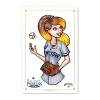 New York Yankees 11'' x 17'' Ballpark Princess Art Poster