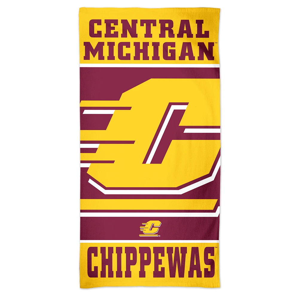 WinCraft Cent. Michigan Chippewas 30'' x 60'' Spectra Beach Towel