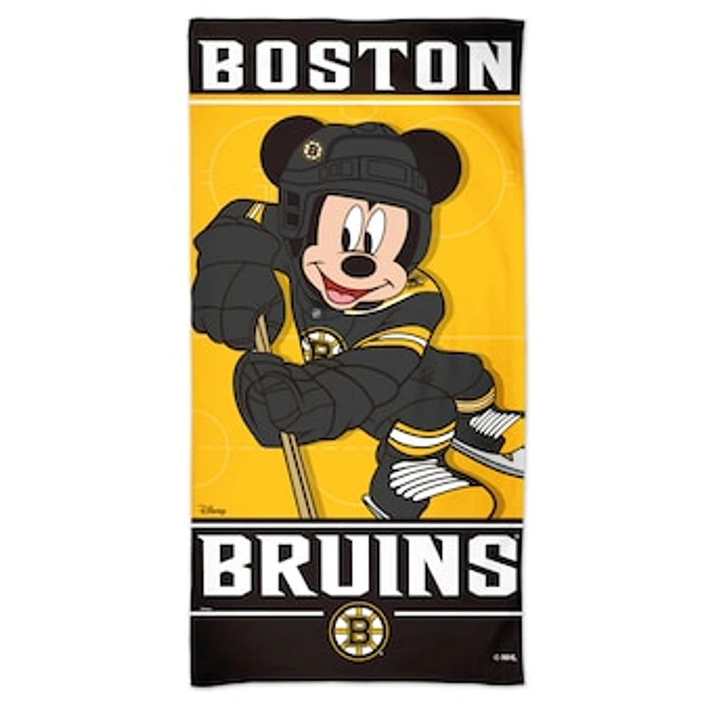 WinCraft Boston Bruins 30'' x 60'' Team Disney Spectra Beach Towel