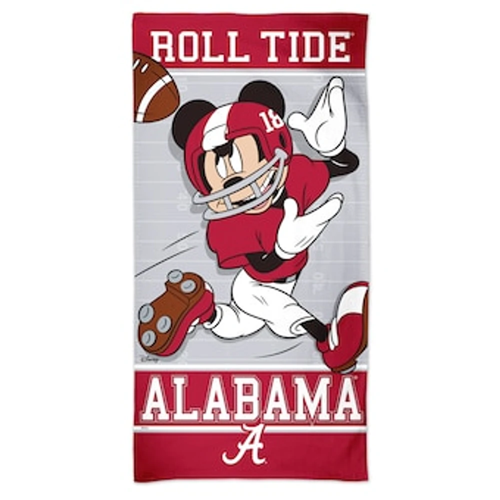 WinCraft Alabama Crimson Tide 30 '' x 60 '' Team Disney Spectra Beach Towel