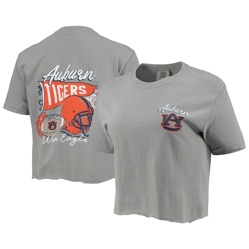 Women's Gray Auburn Tigers We've Got Spirit Crop Top