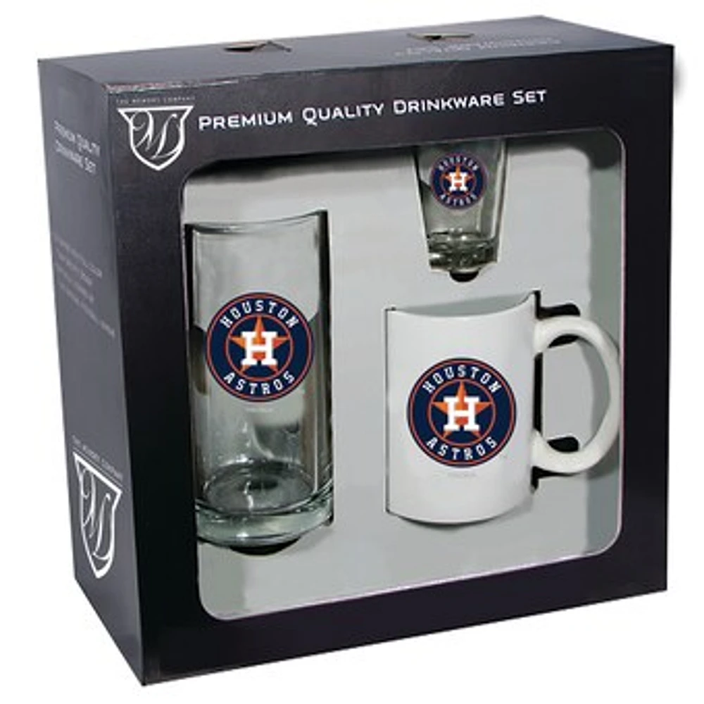 Houston Astros 15oz. Stein 11oz. Mug & 2oz. Shot Glass Set