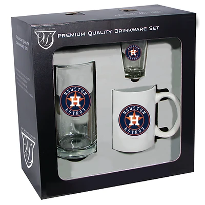 Houston Astros 15oz. Stein 11oz. Mug & 2oz. Shot Glass Set