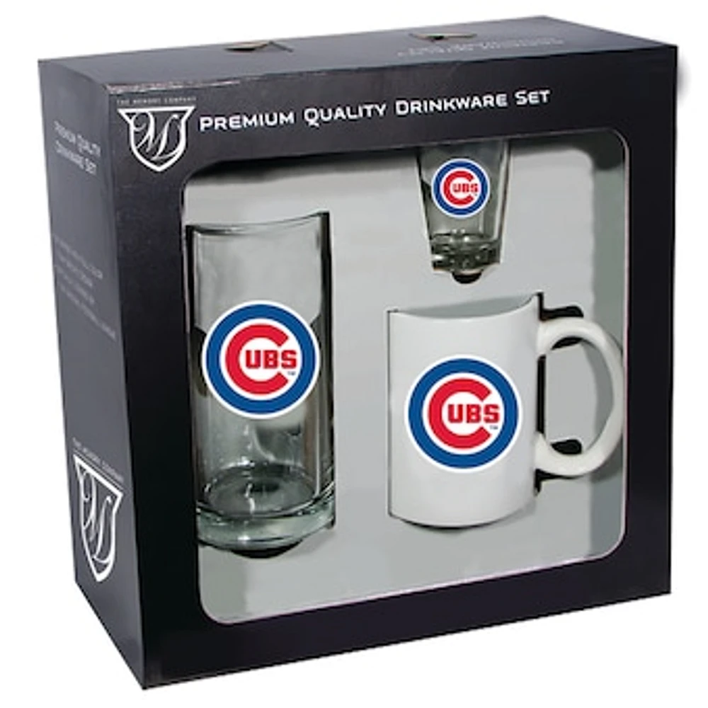 Chicago Cubs 15oz. Stein 11oz. Mug & 2oz. Shot Glass Set