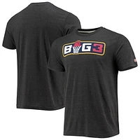 Men's Homage Black BIG3 Gear Logo Tri-Blend T-Shirt