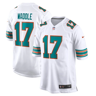 Men's Nike Jaylen Waddle White Miami Dolphins Game Jersey