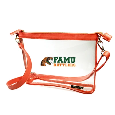 Women's Orange Florida A&M Rattlers Large Crossbody Bag