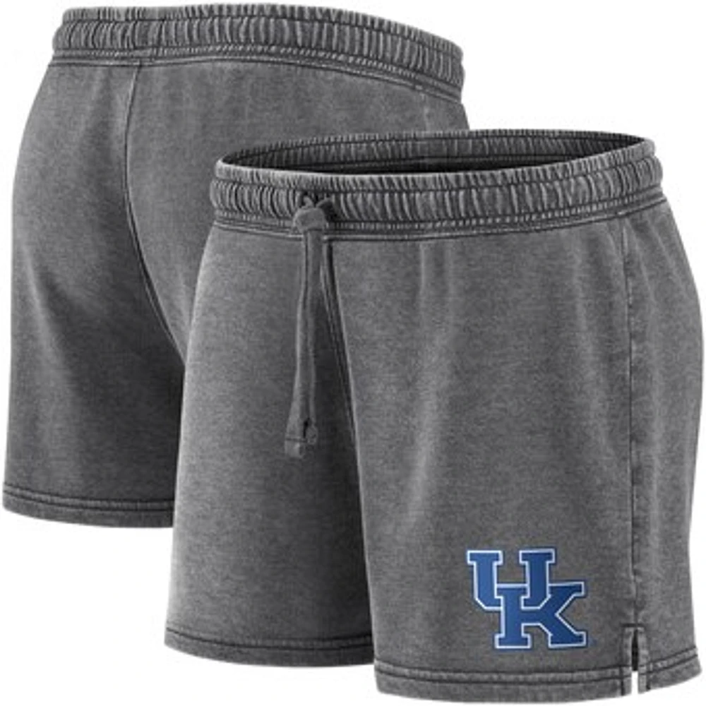 Women's Fanatics Charcoal Kentucky Wildcats Retro French Terry Shorts