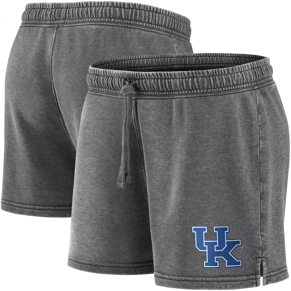 Women's Fanatics Charcoal Kentucky Wildcats Retro French Terry Shorts