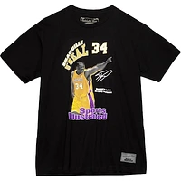 Men's Mitchell & Ness x Sports Illustrated Shaquille O'Neal Black Los Angeles Lakers Photo Reals - T-Shirt