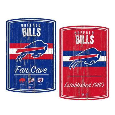 Buffalo Bills - 16'' x 23'' Home & Away Logos to History Sign Set